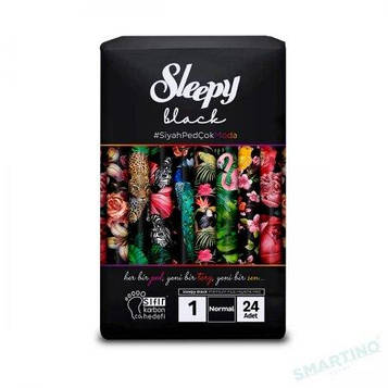 Прокладки гігієнічні ультратонкі Sleepy  Black Normal-1 №24 (240 mm)