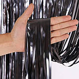 Дощик для фотозони матовий 1 м на 1 м чорний, фото 2