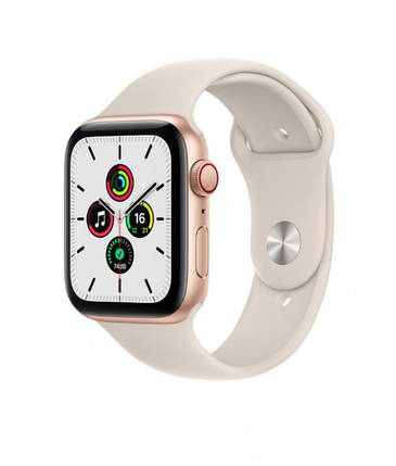 Смарт-годинник Apple Watch SE GPS 40mm Gold Aluminum Case w. Starlight S. Band (MKQ03), фото 1