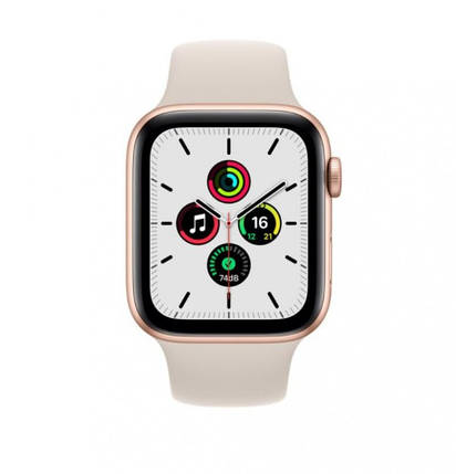 Смарт-годинник Apple Watch SE GPS 40mm Gold Aluminum Case w. Starlight S. Band (MKQ03), фото 3