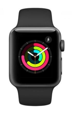 Смарт-Apple Watch S3 GPS 42mm Space Gray Aluminium Case with Black Sport Band (MTF32FS/A)