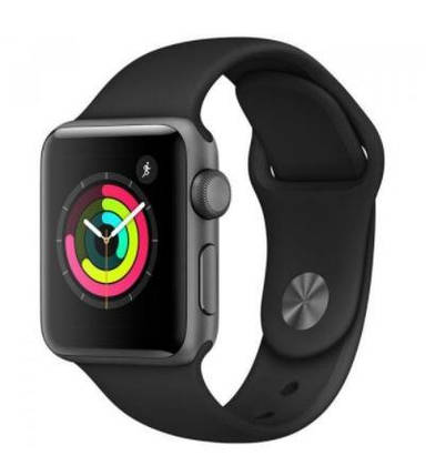 Смарт-Apple Watch S3 GPS 42mm Space Gray Aluminium Case with Black Sport Band (MTF32FS/A), фото 2