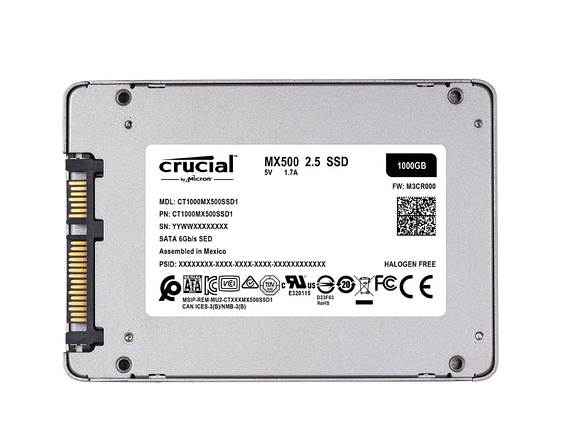 SSD накопичувач Crucial MX500 2.5 1 TB (CT1000MX500SSD1), фото 4
