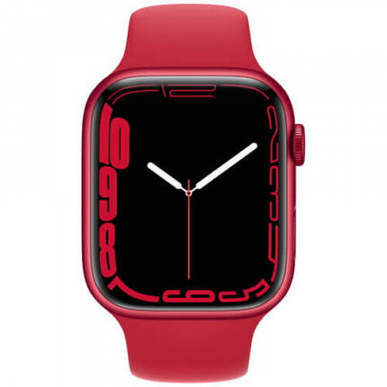 Смарт-годинник Apple Watch Series 7 GPS 41mm PRODUCT RED Aluminum Case With PRODUCT RED Sport Band (MKN23), фото 3