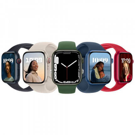 Смарт-годинник Apple Watch Series 7 GPS 41mm PRODUCT RED Aluminum Case With PRODUCT RED Sport Band (MKN23), фото 4