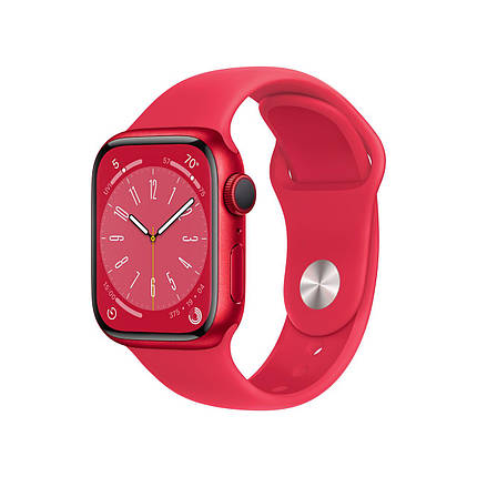 Apple Watch Series 8 GPS 41mm (PRODUCT)RED Aluminum Case with (PRODUCT)RED Sport Band (MNUG3LL/A), фото 1