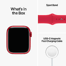 Apple Watch Series 8 GPS 41mm (PRODUCT)RED Aluminum Case with (PRODUCT)RED Sport Band (MNUG3LL/A), фото 5