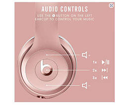 Навушники з мікрофоном Beats by Dr. Dre Solo3 Wireless Rose Gold (MNET2 / MX442), фото 3