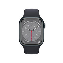 Смарт-годинник Apple Watch Series 8 GPS 41mm Midnight Aluminum Case w. Midnight Sport Band (MNU73LL/A), фото 4
