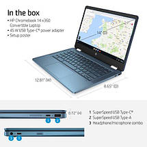 Ноутбук HP Chromebook x360 14a-ca0790wm, фото 6