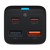 Мережевий зарядний пристрій Baseus GaN3 Pro 65W Black (CCGP040101), фото 3