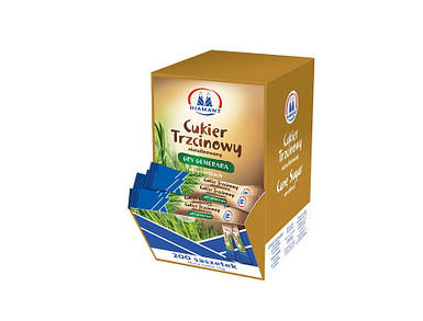 Цукор тростинний у стиках Diamant, 200 шт.х5г