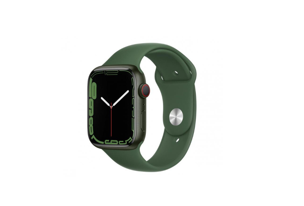 Смарт-годинник Apple Watch Series 7 GPS + Cellular 45mm Green Aluminum Case with Clover Sport Band (MKJ93)