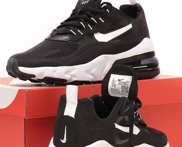Nike Air Max 270 React Punk Rock Black White AO4971 004