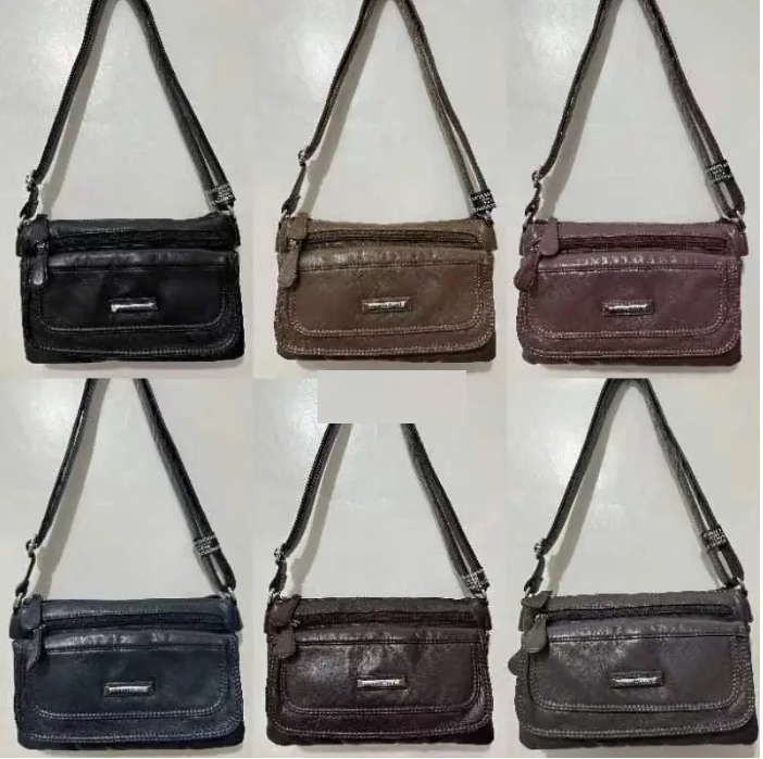 Сумка жіноча варенка на блискавці з кишенями зі штучної шкіри в різних варіантах Liza, фото 1