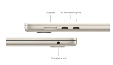 Ноутбук Apple MacBook Air 15" M3 2024 Starlight (Z1BT000KK), фото 5