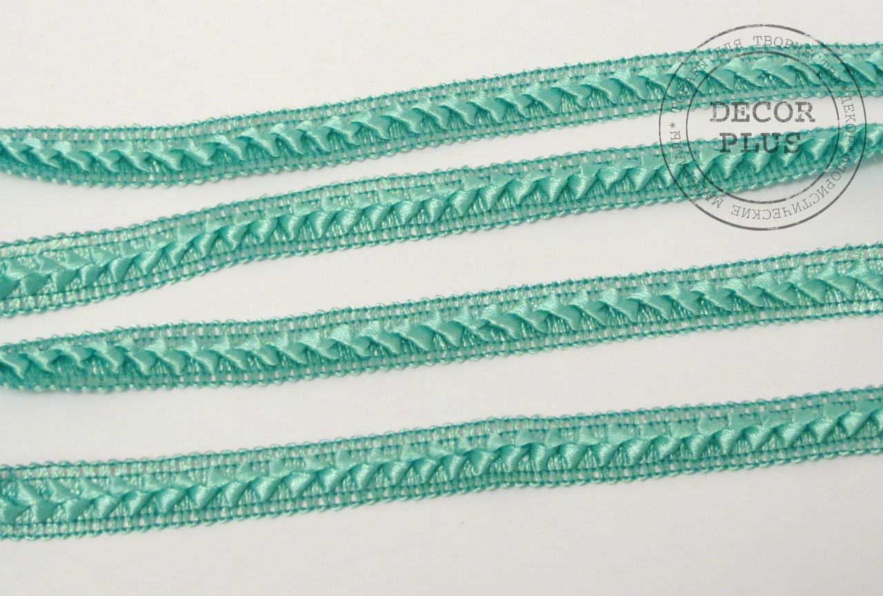 Тасьма атласна "самоса" м'ятна, фото 1