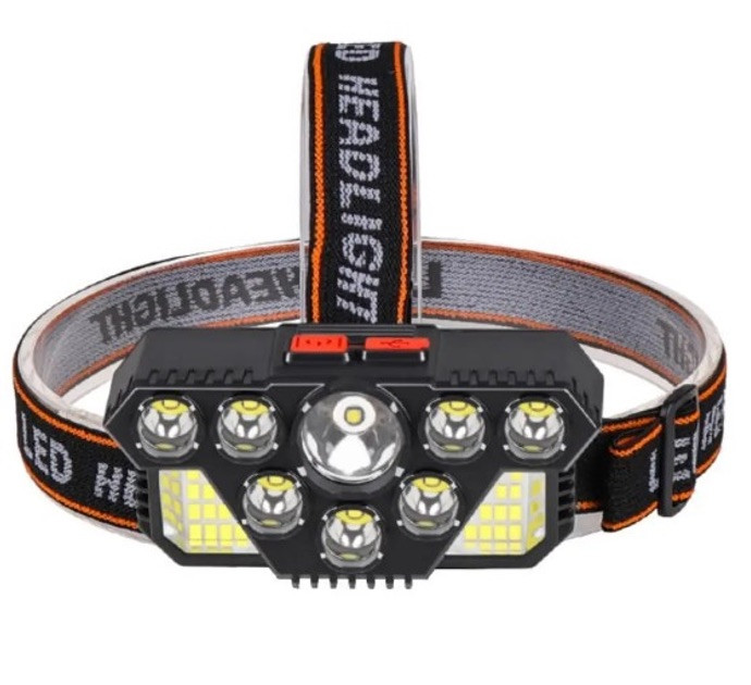 Яскравий потужний акумуляторний налобний ліхтар HEADLIGHT CLT28 20 світлодіодів 35 Вт надяскравий ліхтар