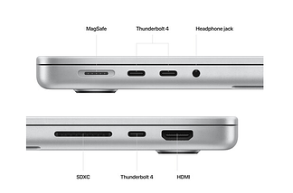 Ноутбук Apple MacBook Pro 14" Silver 2023 (MPHH3), фото 4