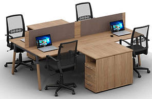 Стол Джет вуд композиция 16 (2800*2800*750Н)