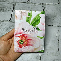 Обкладинка для паспорта екошкіра Квіти Passporty 9,5х13,5 см (292)