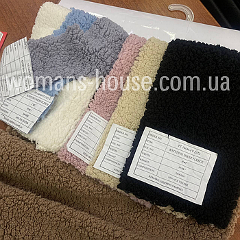 Тканина хутро Тедді на трикотажі плюшевий 260 gsm 150 см от 50м