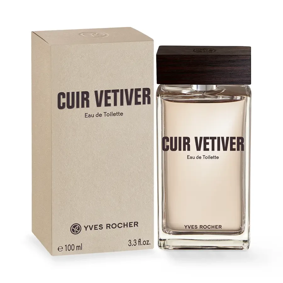 Туалетна Вода Cuir Vétiver для чоловіків Yves Rocher 100 мл, новый дизайн, фото 1