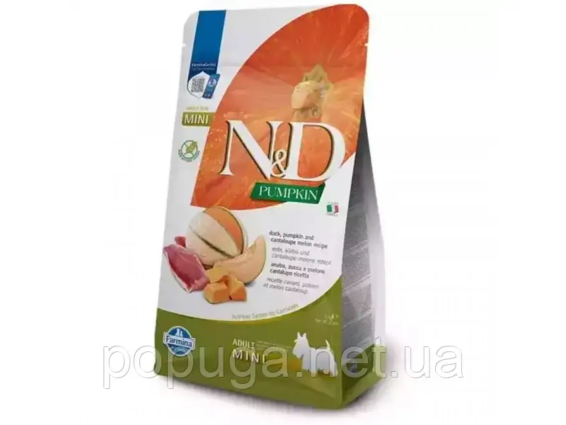 Farmina Farmina N&D Grain Free Pumpkin Duck & Cantaloupe Adult Mini корм для собак дрібних порід КАЧКА, ГАРБУЗ, ДИНЯ 2кг