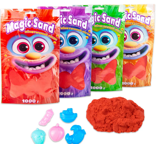 Набір для творчості "Magic sand" пісок,у кульку,1000гр №39404-6/Strateg/(15)