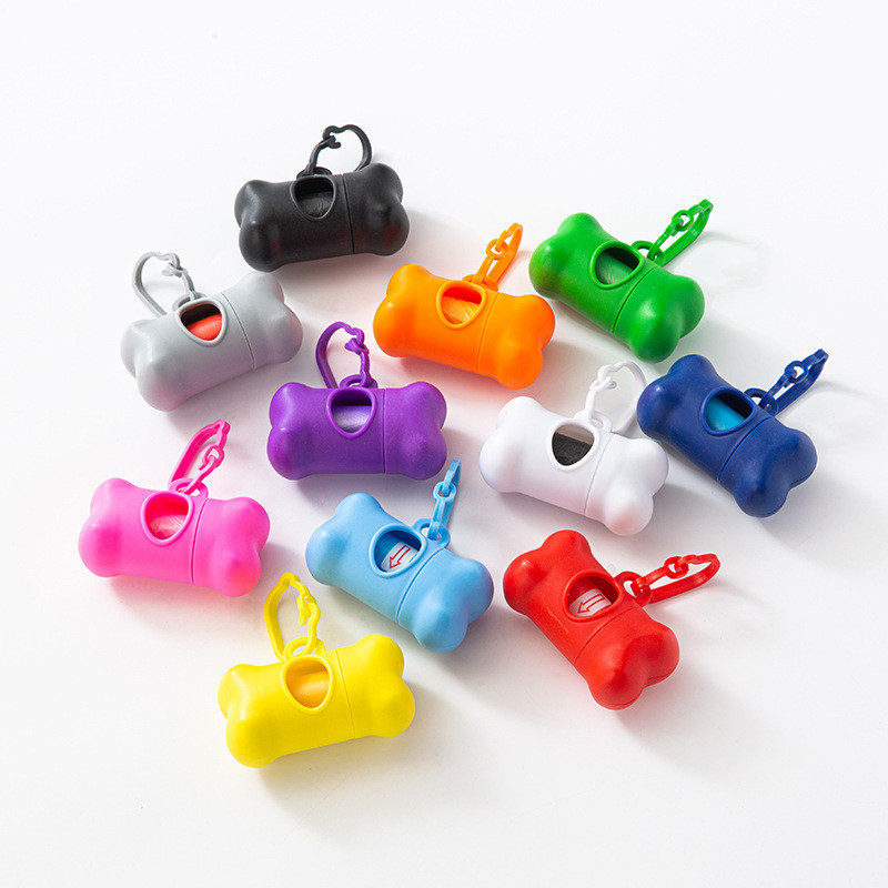 Контейнер (диспансер) для гігієнічних пакетів для собак різнокольорові, фото 1