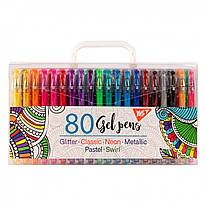 Набір гелевих ручок 80 кольорів YES, 420437