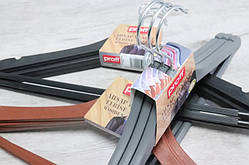 Плічка пластикові Wooden Design з металевим гачком 44х22 см., 3 шт.