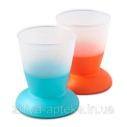 Набір з двох чашок Дитячий (Baby Cup 2-pack Orange/Turquoise) помаранчевий і блакитний