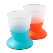 Набір з двох чашок Дитячий (Baby Cup 2-pack Orange/Turquoise) помаранчевий і блакитний