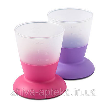 Набір з двох чашок Дитячий (Baby Cup 2-pack Pink/Purple) рожевий і бузковий