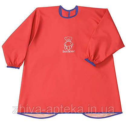 Сорочка Дитяча для ігор і годування(Eat and Play Smock), червона