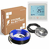 Тепла підлога 150м - Prime Electric PC-20 нагрівальний кабель 3000W з програмованим WiFi терморегулятором білим, фото 2