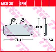 Тормозные колодки TRW / LUCAS MCB557