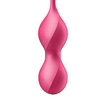 Вагінальні смарт-кульки з вібрацією Satisfyer Love Birds 2 Connect App Red, 86 г, пульт ДК, фото 5