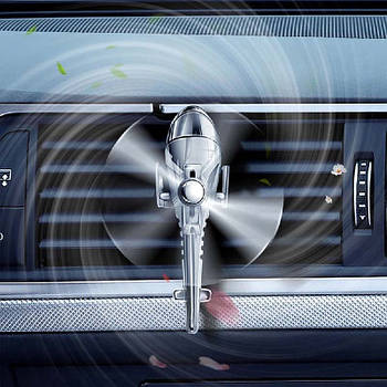 Ароматизатор автомобільний Вертоліт на обдування 3 арома капсули (Ocean Cologne Lemon)