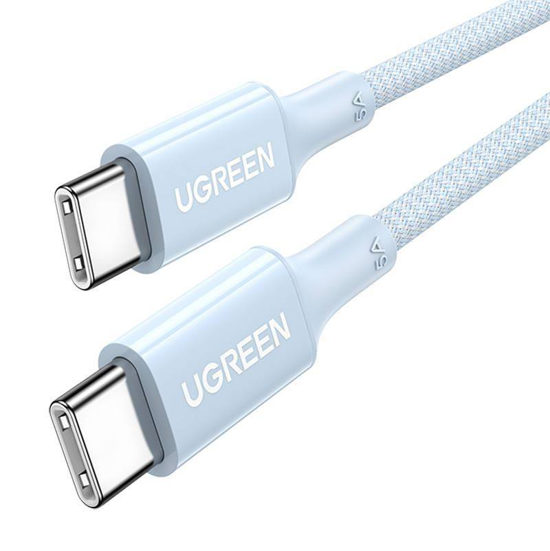 Кабель UGREEN US557 USB-C to USB-C Silicone Fast Charging Cable Blue 100w 1m (15271)