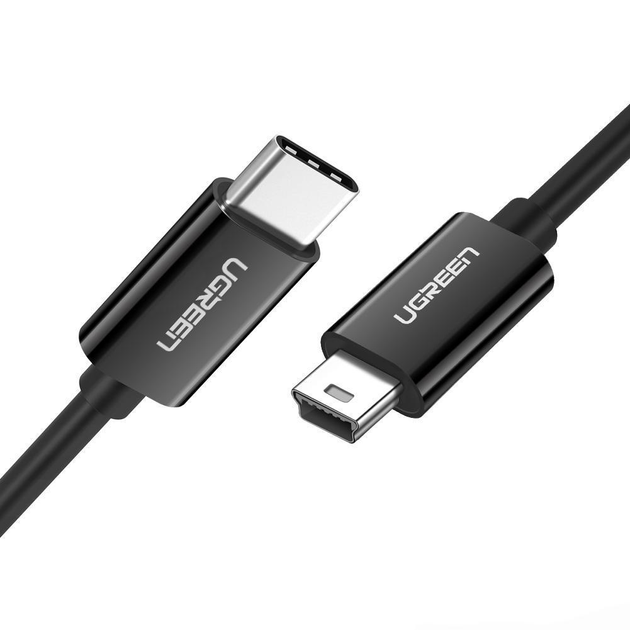 Кабель UGREEN US142 Mini USB to Type C 2A 1M Black (50445)
