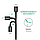 Кабель UGREEN US142 Mini USB to Type C 2A 1M Black (50445), фото 3