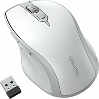 Бездротова миша UGREEN Ergonomic Wireless Mouse MU101 White Gray (15805)
