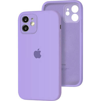 Silicone case for iPhone 12 Pro Max ( 5) lilac (закритий низ)