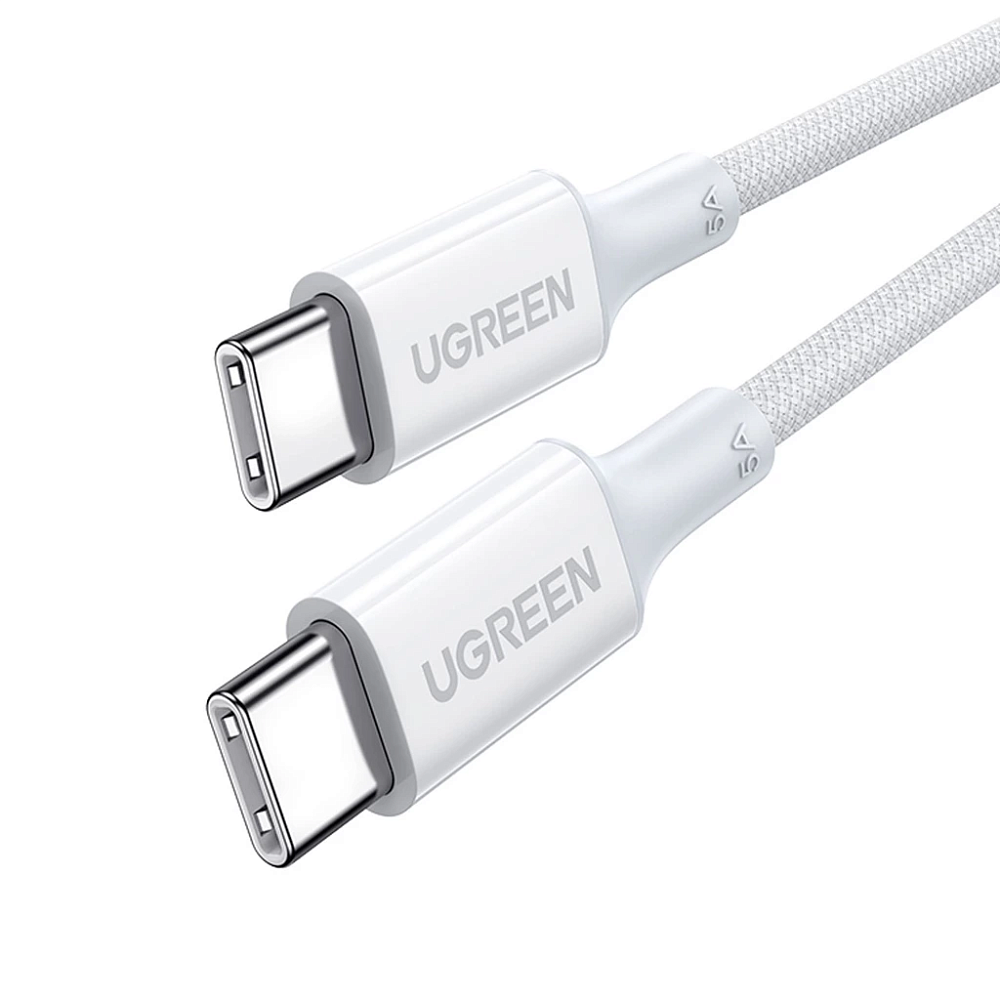 Кабель UGREEN USB-C to USB-C Silicone Fast Charging Cable White 100W 2m (15269)