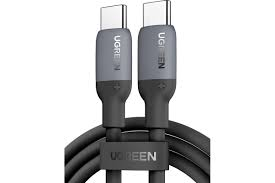 Кабель UGREEN  USB-C to USB-C Silicone Fast Charging Cable Black 60W 2m (15285)