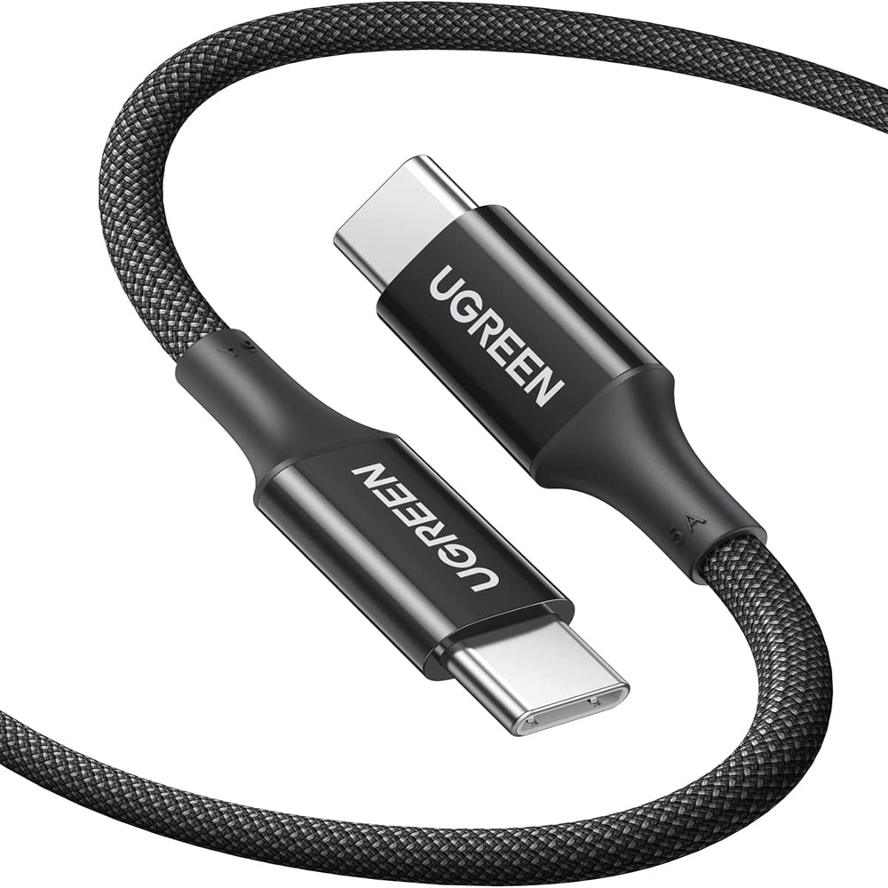 Кабель UGREEN USB-C to USB-C Silicone Fast Charging Cable Black 5A 2m (15277)