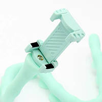 Гнучкий тримач для телефону з універсальними присосками Cute Worm Lazy Holder. Колір блакитний MG-38