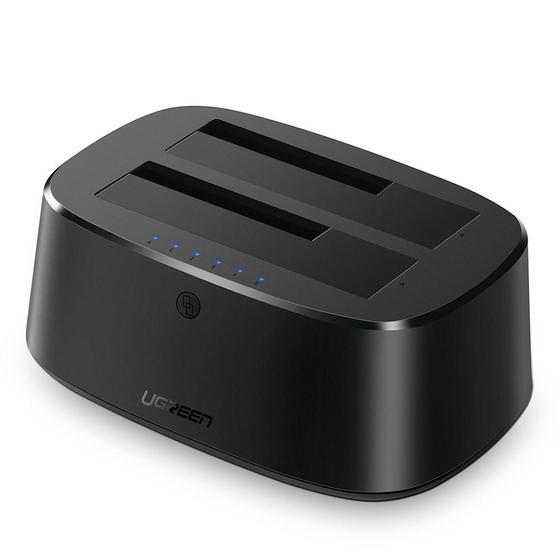 Внешний карман UGREEN CM198 USB 3.0 to SATA Dual-Bay Hard Drive Docking Station (50857)